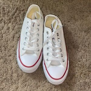 White low rise converse